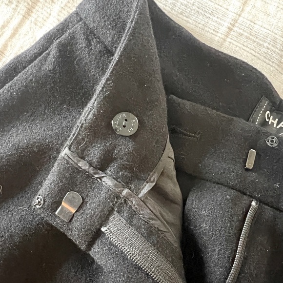 Chanel Wool and Cashmere Black Pants. EUR Size 34 - US Size 2. - Picture 7 of 13